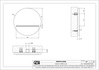Gessi Venti20 Излив настенный каскадный, цвет: dark bronze 65295#845