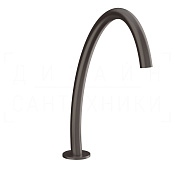 Gessi Origini Излив высокий отдельностоящий для раковины 23,7 см, цвет: black metal brushed PVD 66025#707