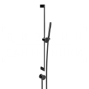 Gessi Origini Душевой гарнитур: ручной душ, штанга, держатель, шланг 150 см, цвет: black metal PVD 66142#706