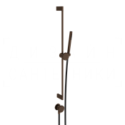 Gessi Origini Душевой гарнитур: ручной душ, штанга, держатель, шланг 150 см, цвет: dark bronze 66142#845