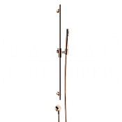 Gessi Habito Душевой гарнитур: ручной душ, штанга, держатель, шланг 150 см, цвет: copper PVD 70042#030
