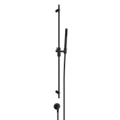 Gessi Habito Душевой гарнитур: ручной душ, штанга, держатель, шланг 150 см, цвет: matte black 70042#299