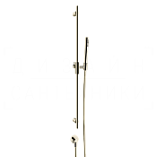 Gessi Habito Душевой гарнитур: ручной душ, штанга, держатель, шланг 150 см, цвет: nickel PVD 70042#720