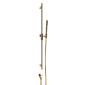 Gessi Habito Душевой гарнитур: ручной душ, штанга, держатель, шланг 150 см, цвет: warm bronze PVD 70042#735