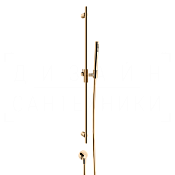 Gessi Habito Душевой гарнитур: ручной душ, штанга, держатель, шланг 150 см, цвет: warm bronze PVD 70142#735