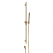 Gessi Habito Душевой гарнитур: ручной душ, штанга, держатель, шланг 150 см, цвет: warm bronze PVD 70442#735