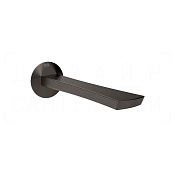 Gessi Ventaglio Излив настенный для раковины 21 см, фиксированный, цвет: black metal brushed PVD 72102#707