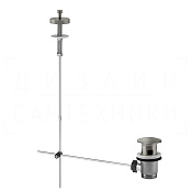 Gessi Донный клапан автоматический, с переливом, цвет: chrome brushed 01350#147