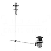 Gessi Донный клапан автоматический, с переливом, цвет: black metal PVD 01350#706