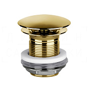 Gessi Донный клапан свободного слива, без перелива, цвет: gold PVD 01376#246