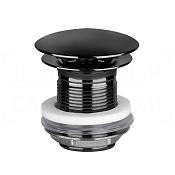 Gessi Донный клапан свободного слива, без перелива, цвет: black metal PVD 01376#706