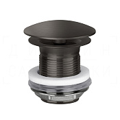 Gessi Донный клапан свободного слива, без перелива, цвет: black metal brushed PVD 01376#707