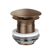 Gessi Донный клапан свободного слива, без перелива, цвет: copper brushed PVD 01376#708