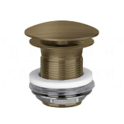Gessi Донный клапан свободного слива, без перелива, цвет: antique brass 01376#713