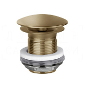 Gessi Донный клапан свободного слива, без перелива, цвет: warm bronze brushed PVD 01376#726