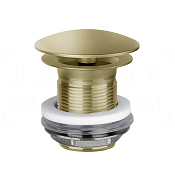 Gessi Донный клапан свободного слива, без перелива, цвет: brushed brass PVD 01376#727