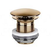 Gessi Донный клапан свободного слива, без перелива, цвет: warm bronze PVD 01376#735