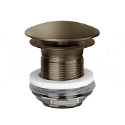 Gessi Донный клапан свободного слива, без перелива, цвет: coffee bronze brushed PVD 01376#761