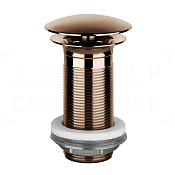 Gessi Донный клапан свободного слива, без перелива, цвет: copper PVD 01391#030