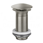 Gessi Донный клапан свободного слива, без перелива, цвет: chrome brushed 01391#147