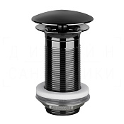 Gessi Донный клапан свободного слива, без перелива, цвет: black metal PVD 01391#706