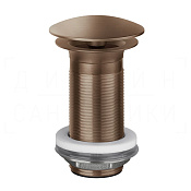 Gessi Донный клапан свободного слива, без перелива, цвет: copper brushed PVD 01391#708