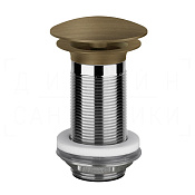 Gessi Донный клапан свободного слива, без перелива, цвет: antique brass 01391#713