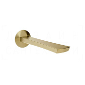 Gessi Ventaglio Излив настенный для раковины 21 см, фиксированный, цвет: brushed brass PVD 72102#727