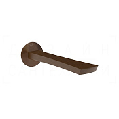 Gessi Ventaglio Излив настенный для раковины 21 см, фиксированный, цвет: dark bronze 72102#845