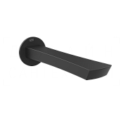 Gessi Ventaglio Излив настенный для ванны 20,1 см, фиксированный, цвет: matte black 72103#299