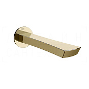 Gessi Ventaglio Излив настенный для ванны 20,1 см, фиксированный, цвет: brass PVD 72103#710