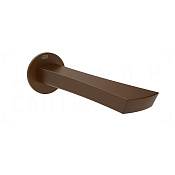 Gessi Ventaglio Излив настенный для ванны 20,1 см, фиксированный, цвет: dark bronze 72103#845