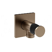 Gessi Inverso Шланговое подключение с держателем для душа, цвет: coffee bronze brushed PVD 73061#761