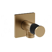 Gessi Inverso Шланговое подключение с держателем для душа, цвет: deep bronze brushed PVD 73061#791
