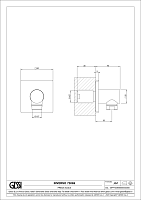 Gessi Inverso Шланговое подключение, цвет: copper brushed PVD 73069#708