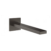 Gessi Inverso Rigato Излив настенный для раковины 19,7 см, цвет: black metal brushed PVD 73102#707