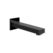 Gessi Inverso Rigato Излив настенный для ванны 18 см, фиксированный, цвет: black metal PVD 73103#706
