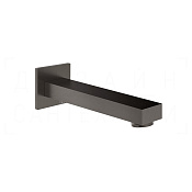 Gessi Inverso Rigato Излив настенный для ванны 18 см, фиксированный, цвет: black metal brushed PVD 73103#707