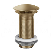 Gessi Донный клапан свободного слива, без перелива, цвет: warm bronze brushed PVD 01391#726