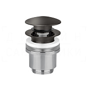 Gessi Донный клапан без перелива “Stop&Go”, цвет: black metal brushed PVD 01420#707