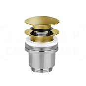 Gessi Донный клапан без перелива “Stop&Go”, цвет: gold brushed 01420#716