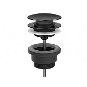 Gessi Донный клапан без перелива “Stop&Go”, цвет: black metal PVD 01421#706