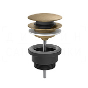 Gessi Донный клапан без перелива “Stop&Go”, цвет: antique brass 01421#713