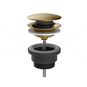 Gessi Донный клапан без перелива “Stop&Go”, цвет: warm bronze brushed PVD 01421#726