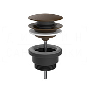 Gessi Донный клапан без перелива “Stop&Go”, цвет: dark bronze 01421#845