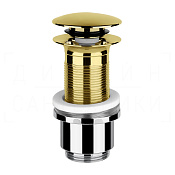 Gessi Донный клапан без перелива “Stop&Go”, цвет: gold PVD 01423#246