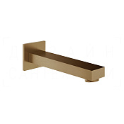 Gessi Inverso Rigato Излив настенный для ванны 18 см, фиксированный, цвет: deep bronze brushed PVD 73103#791