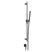 Gessi Inverso Rigato Душевой гарнитур: руч. душ, штанга, держ., шланг 150 см, цвет: black metal PVD 73541#706