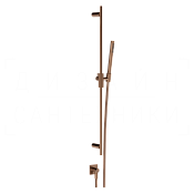 Gessi Inverso Rigato Душевой гарнитур: ручной душ, штанга, держ., шланг 150 см, цвет: copper brushed 73541#708
