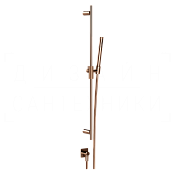 Gessi Inverso Diamantato Душевой гарнитур: ручной душ, штанга, держ., шланг 150 см, цвет: copper PVD 73641#030